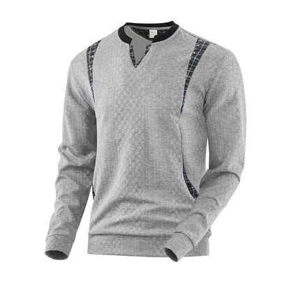 Herren Pullover Strick Modern Karomuster