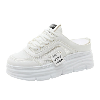 Damen Sneaker High Heels Sportlich Plateau Schuhe