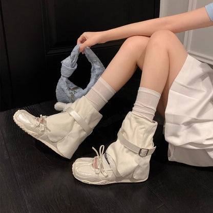 Damen Stiefel Modisch Rutschfest Verstellbar