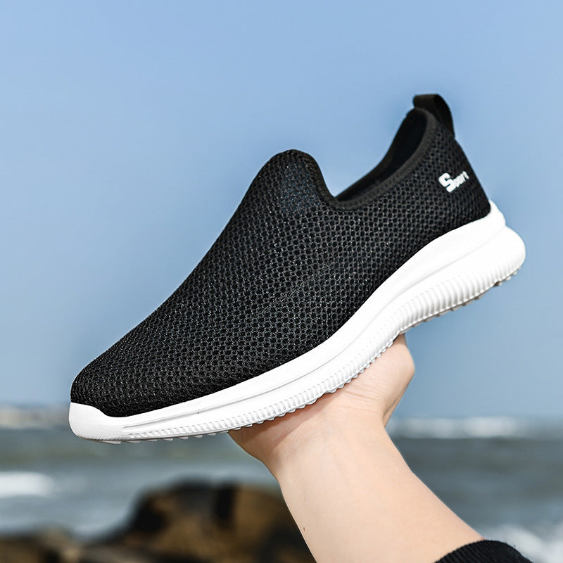 Damen Slip-On Schuhe Atmungsaktiv Rutschfest Freizeit