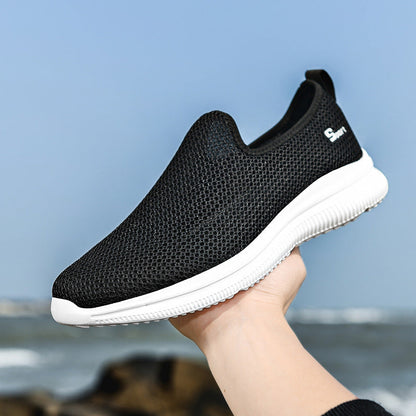 Damen Slip-On Schuhe Atmungsaktiv Rutschfest Freizeit