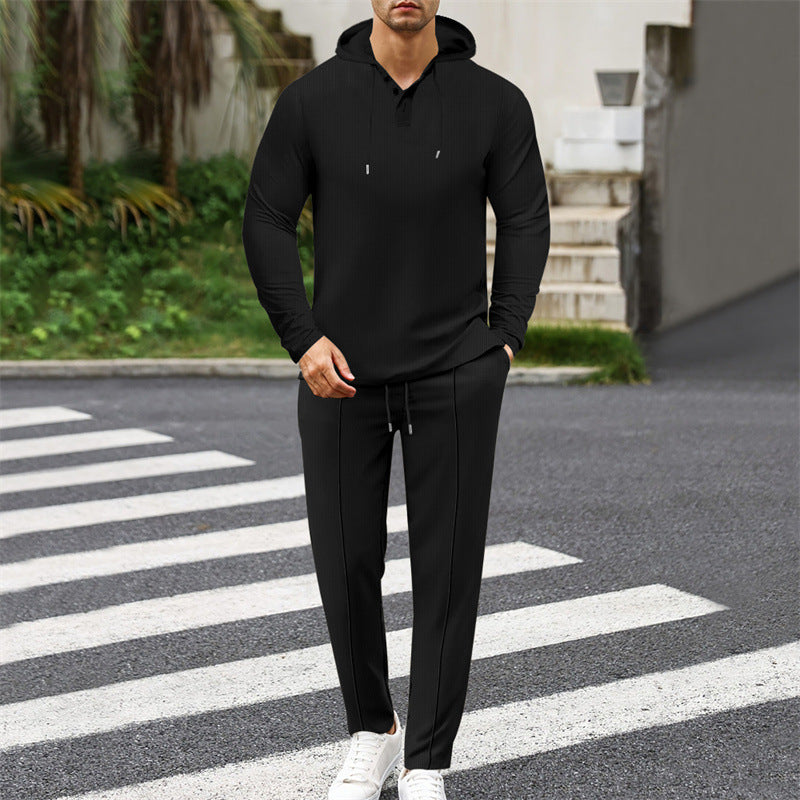 Herren Hoodie-Set Sportlich Modern mit Kapuze