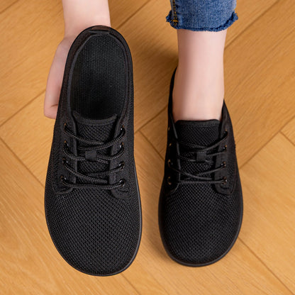 Damen Sneaker Atmungsaktiv Elastisch Leder Schuhe