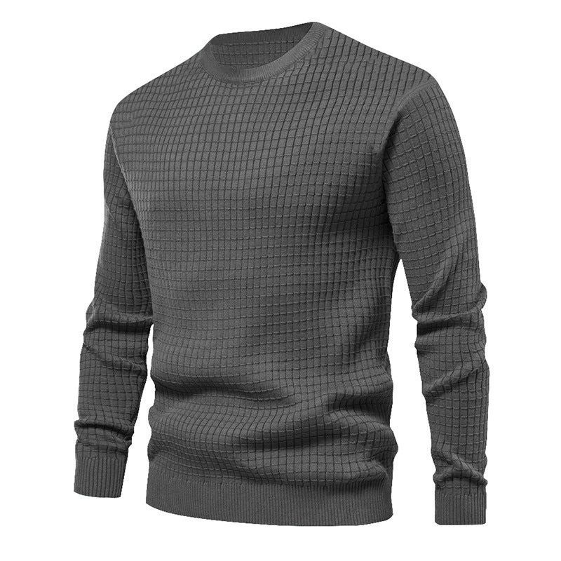 Herren Strickpullover Hochwertig Rundhals Klassisch