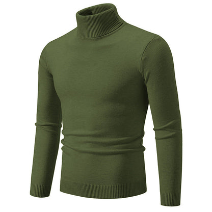 Herren Rollkragenpullover Baumwolle Weich Bequem