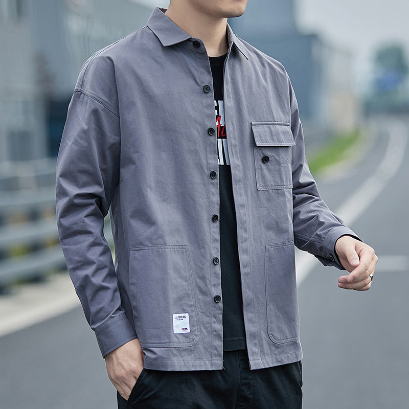 Herren Overshirt Modern mit Taschen und Bequemem Schnitt