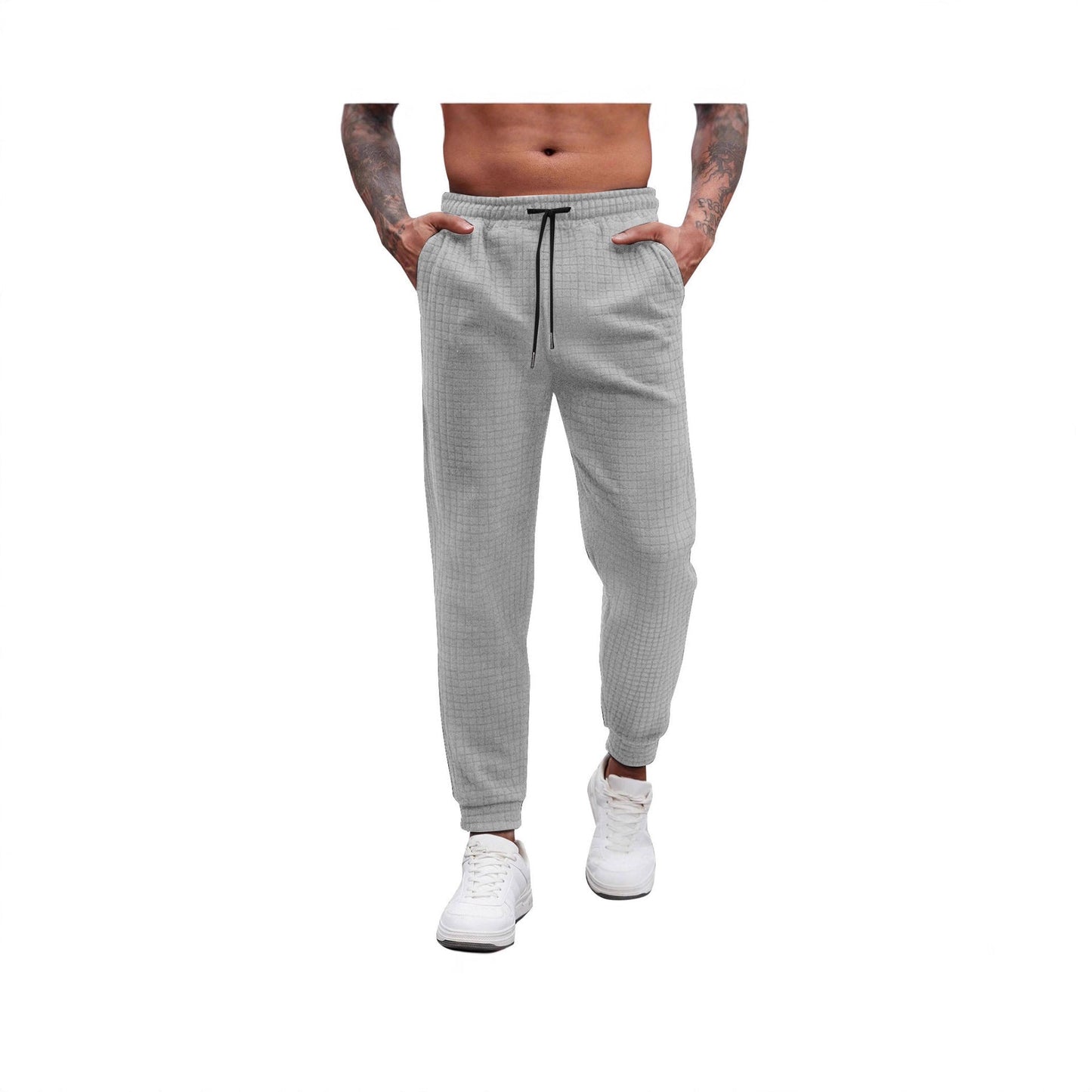 Herren Sweatpants Bequem Elastisch Mit Struktur