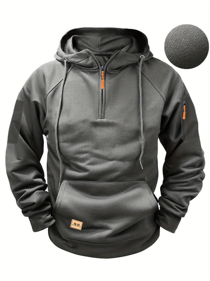 Herren Sportpullover Kapuzenpullover Mit Reißverschluss Taschen