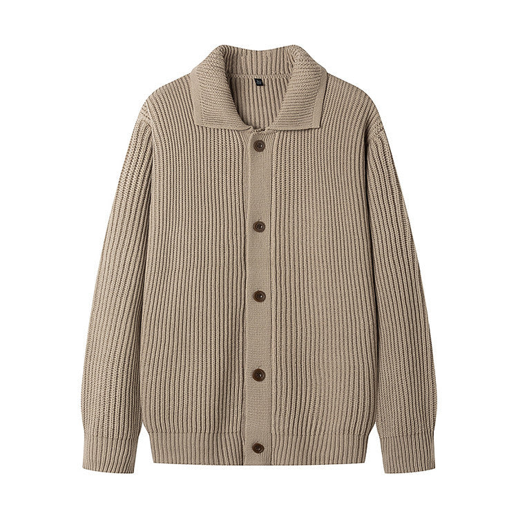 Herren Strickjacke Sportlich Modisch Schalkragen - BerlinGlamour