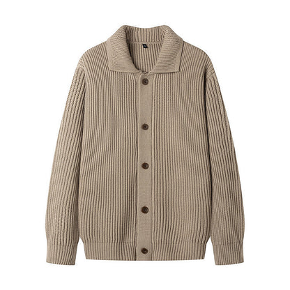 Herren Strickjacke Sportlich Modisch Schalkragen - BerlinGlamour