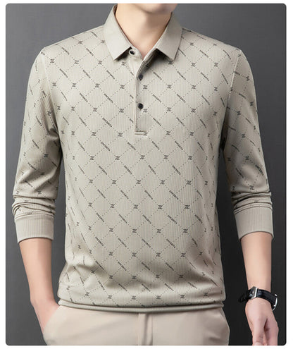 Herren Poloshirt Langarm Atmungsaktiv Modern