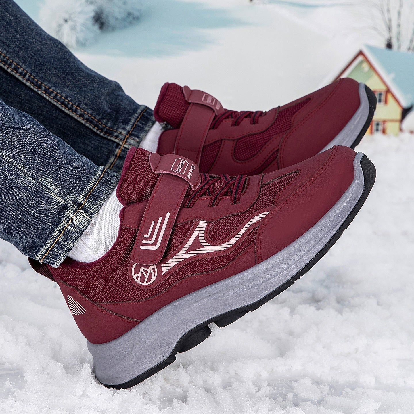 Damen Sportschuhe Schnür-Sneaker Warm Isoliert Rutschfest - BerlinGlamour