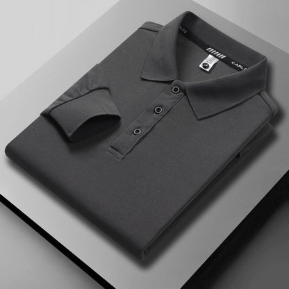 Herren Poloshirt atmungsaktiv Piqué mit Knopfleiste Elegent