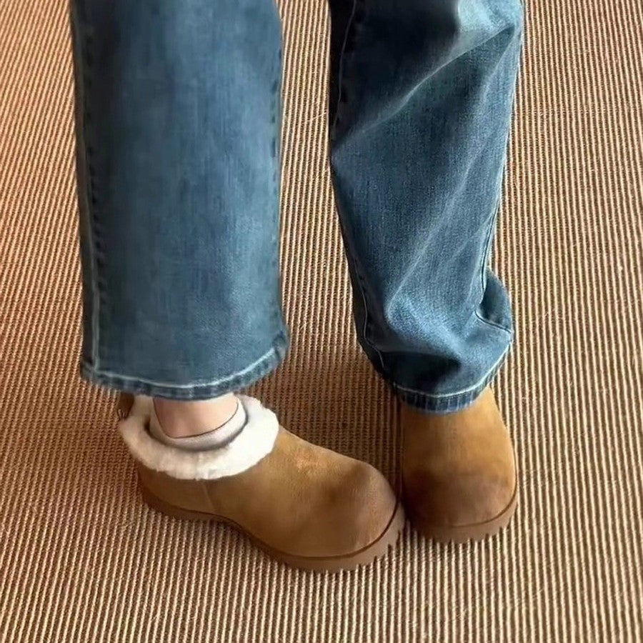 Damen Clogs Weich Winterlich Rutschfest