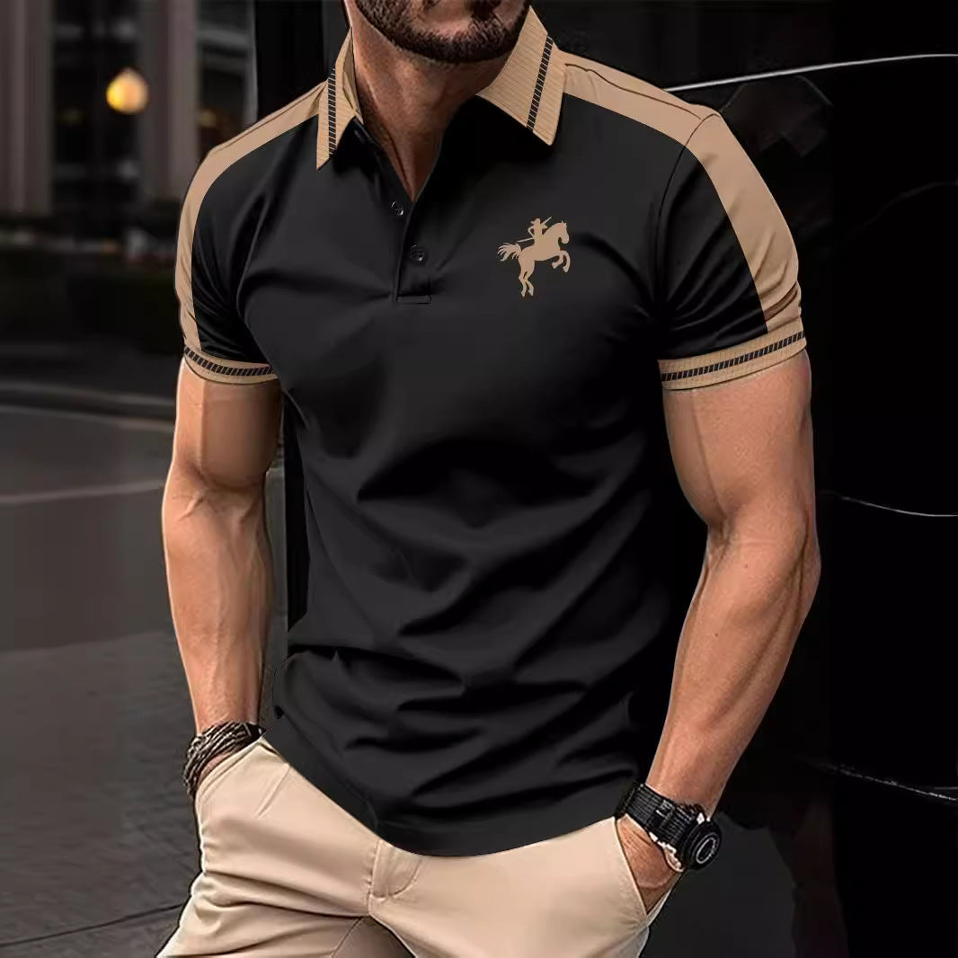 Herren Polohemd Kurzarm Modern Farbenfroh Hochwertig