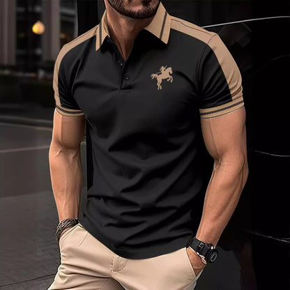 Herren Polohemd Kurzarm Modern Farbenfroh Hochwertig