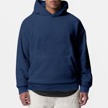 Herren Fleece-Hoodie Weich Warm Kuschelig