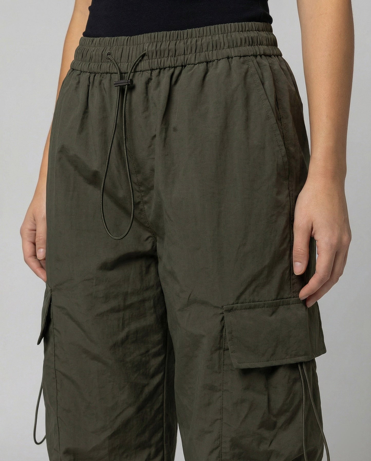 Cargohose Damen Hohe Taille Klassisch Verstellbar