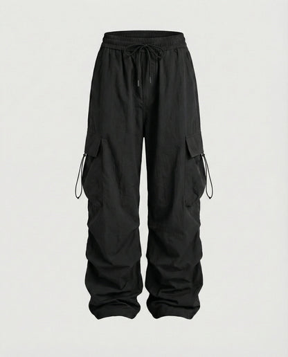 Cargohose Damen Hohe Taille Klassisch Verstellbar