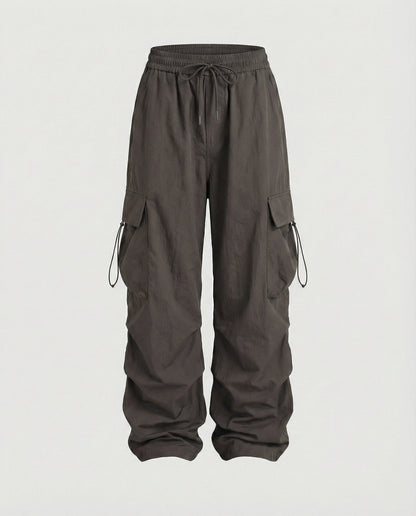 Cargohose Damen Hohe Taille Klassisch Verstellbar