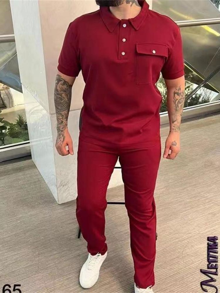 Herren Polo Set Modern mit Hose Berlin Style