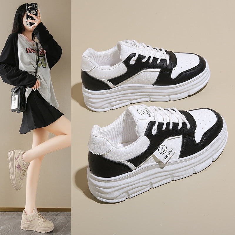 Damen Sneaker Plattform Schuhe Hoch mit Polsterung - BerlinGlamour