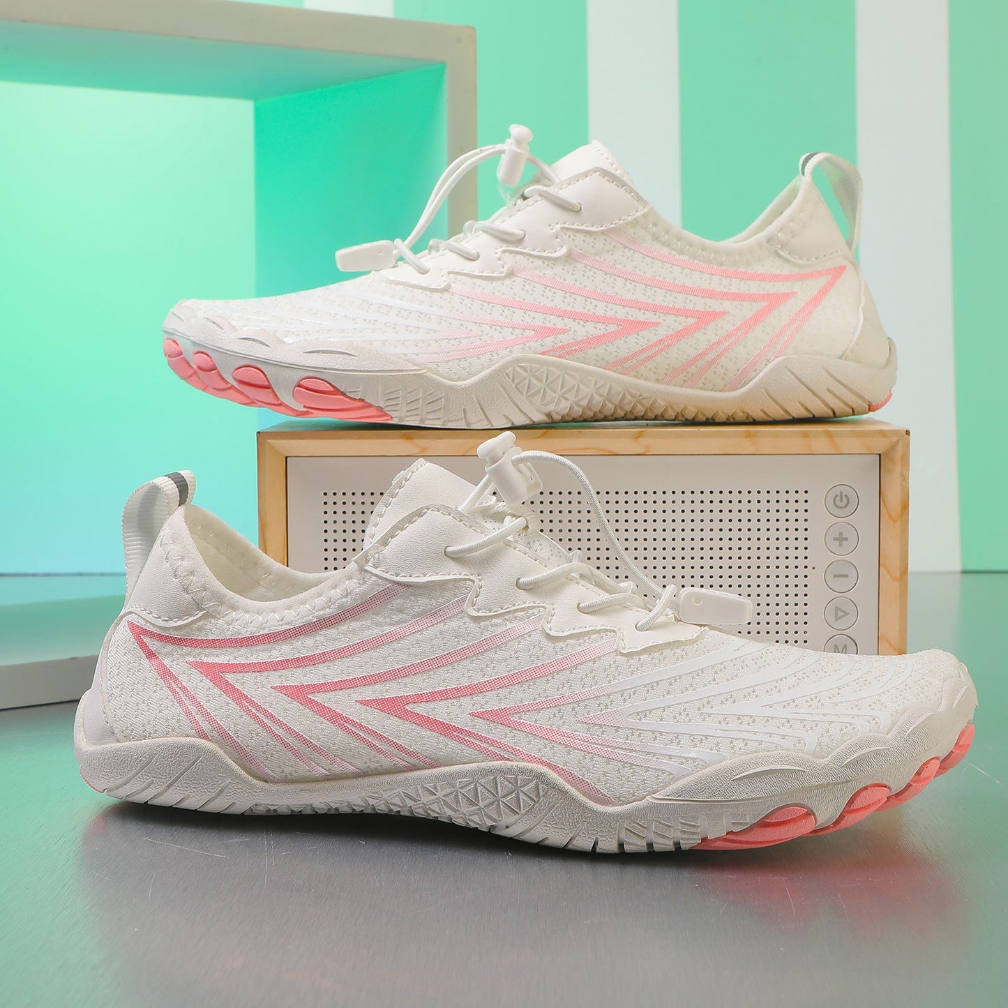 Damen Sportschuhe Bunt Atmungsaktiv Rutschfest