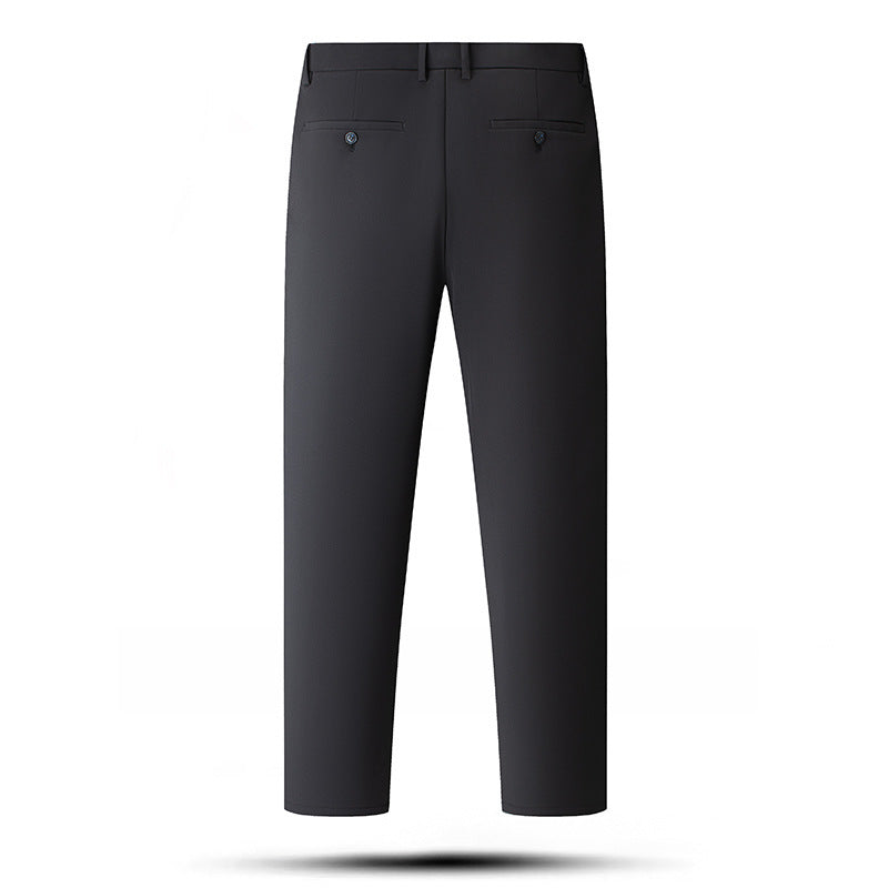 Herren Businesshose Elegant Slim Fit Schwarze Hose