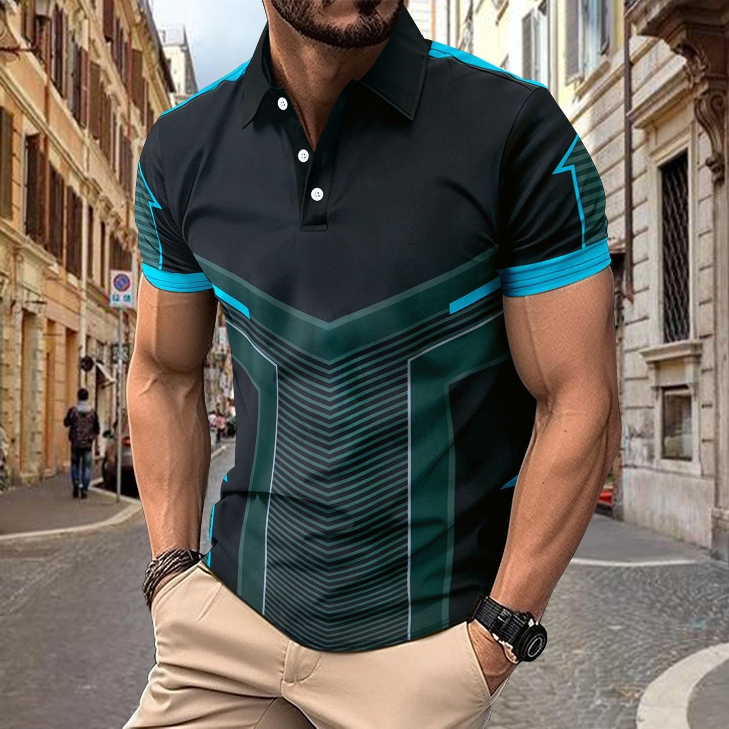 Herren Poloshirt Sportlich Modern Qualität