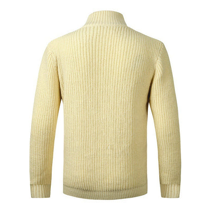 Herren Strickcardigan Modern mit Kragen und Knöpfen