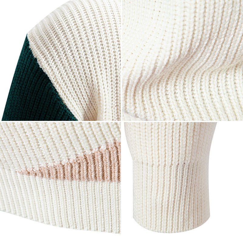 Herren Rollkragenpullover Modern Grafik Design Trendy