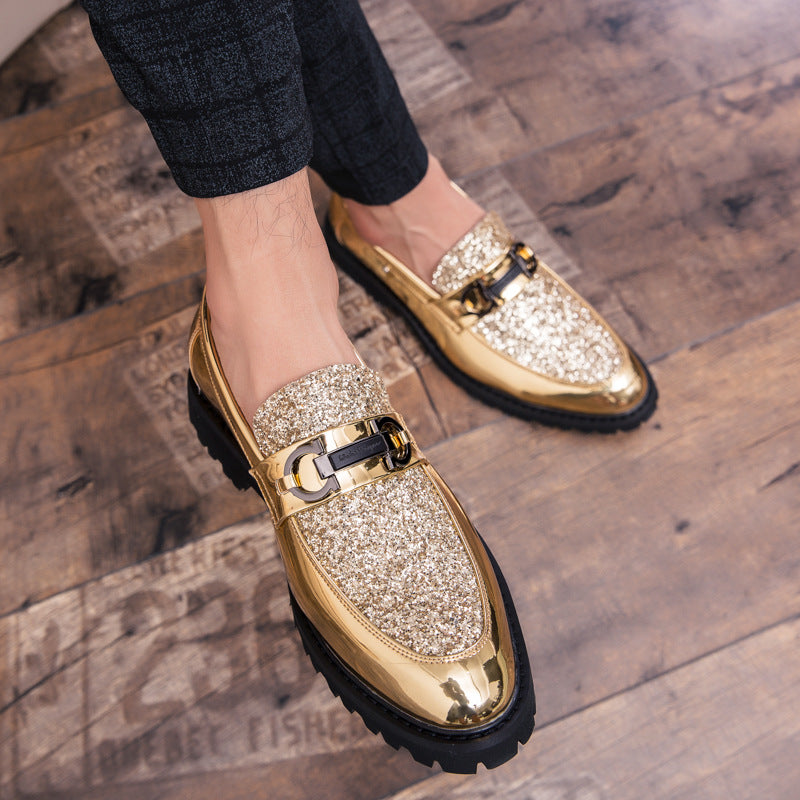Damen Mokassins Glitzer Elegante Schuhe Mode - BerlinGlamour