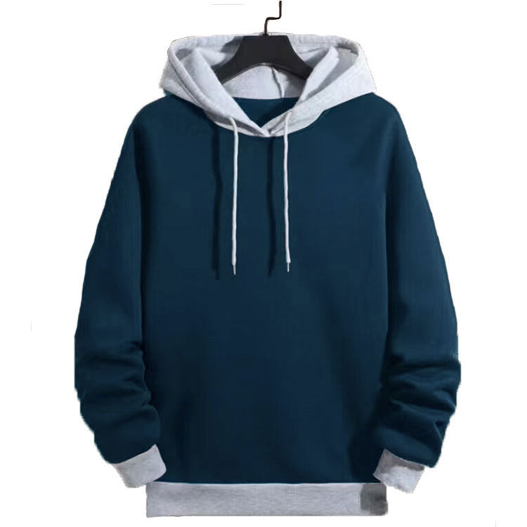 Herren Kapuzenpullover Sportlich Kontrast Ärmel Modern