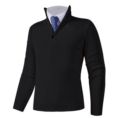 Herren Strickpullover Modern Elastisch Reißverschluss
