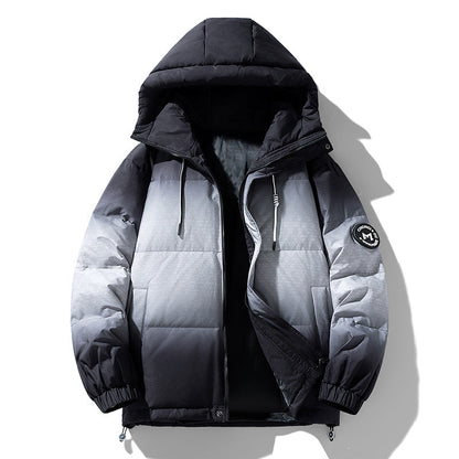 Herren Winterjacke Isoliert Wärme Schwarz Modern - BerlinGlamour