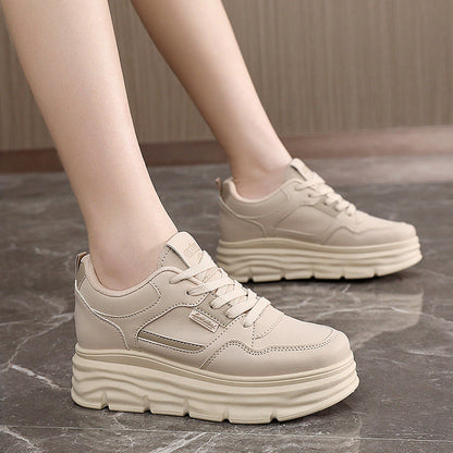 Damen Plateau Sneaker Hoch mit Dämpfung und Struktur