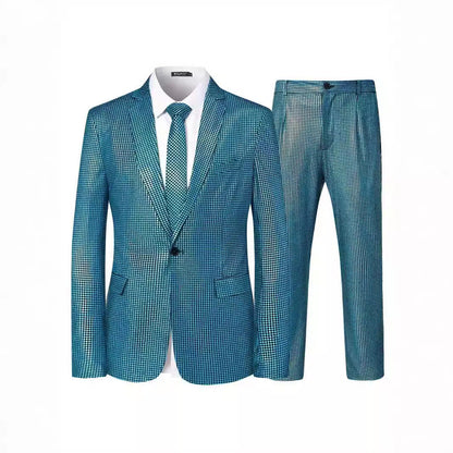 Herren Anzug Set Glitzernd Elegant Party