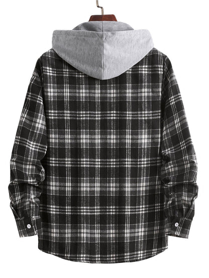 Herren Übergangsjacke mit abnehmbarer Kapuze Modern Sportlich