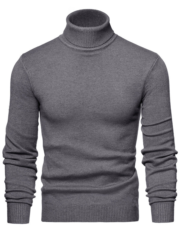 Herren Rollkragenpullover Weich Wolle Elegent Zeitlos