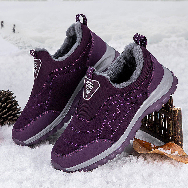 Damen Sneaker Warmfutter Slip-On Schuhe Winter - BerlinGlamour