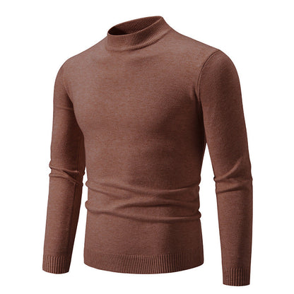 Herren Pullover Rollkragen Baumwolle Hochwertig Elegant