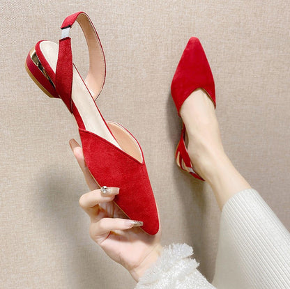 Damen Ballerinas Elegante Slingback Schuhe Mit Verstellbarem Riemen - BerlinGlamour