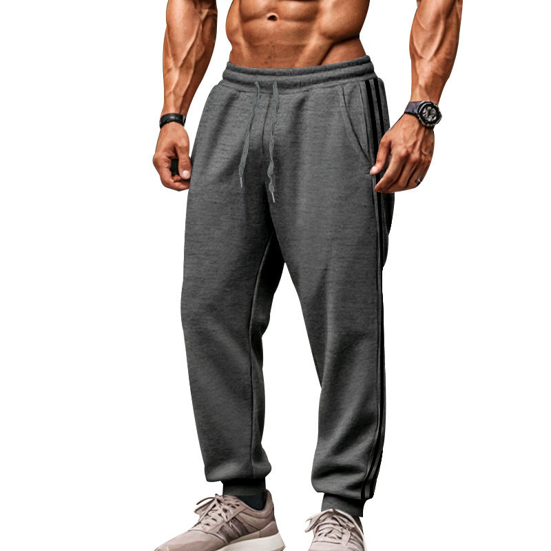 Herren Jogginghose Sportlich Elastisch Kontraststreifen