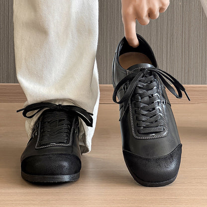 Damen Leder Schnürschuhe Elegante Mode Schuhe Frauen - BerlinGlamour