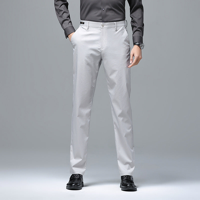Herren Businesshose Elegant Slim Fit Schwarze Hose