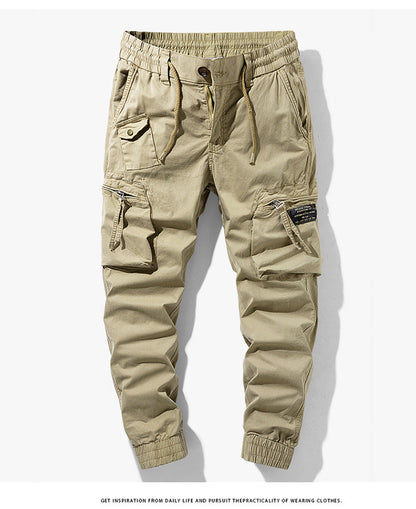 Herren Cargo-Hose Praktisch mit Seitentaschen Elastisch