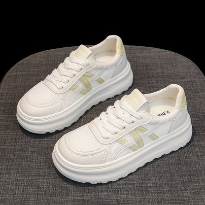Damen Sneaker Sportlich Plateau atmungsaktiv