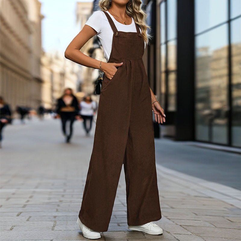 Damen Latzoverall Leichter Baumwolle Komfortabel Mit Taschen