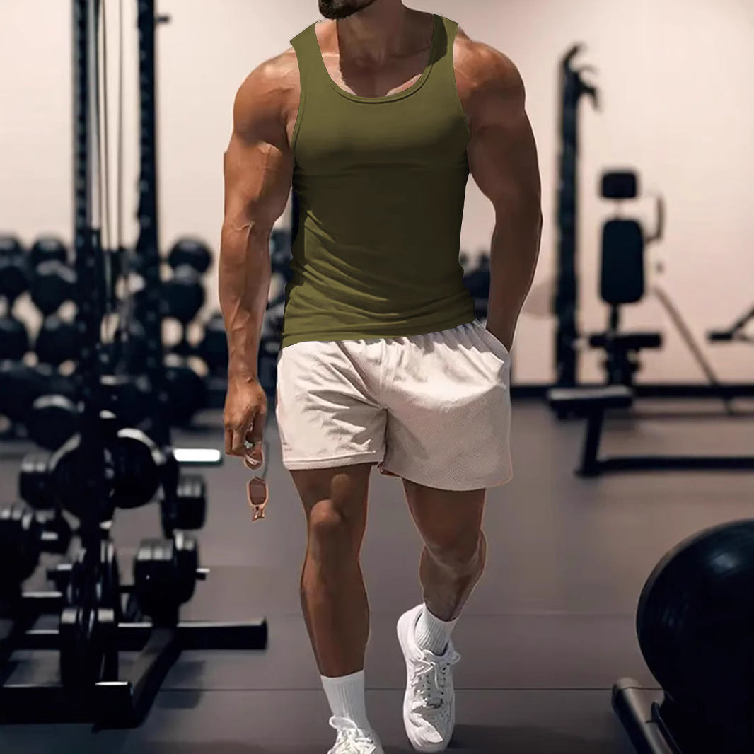 Herren Tanktop Sportlich Atmungsaktiv Funktionsshirt