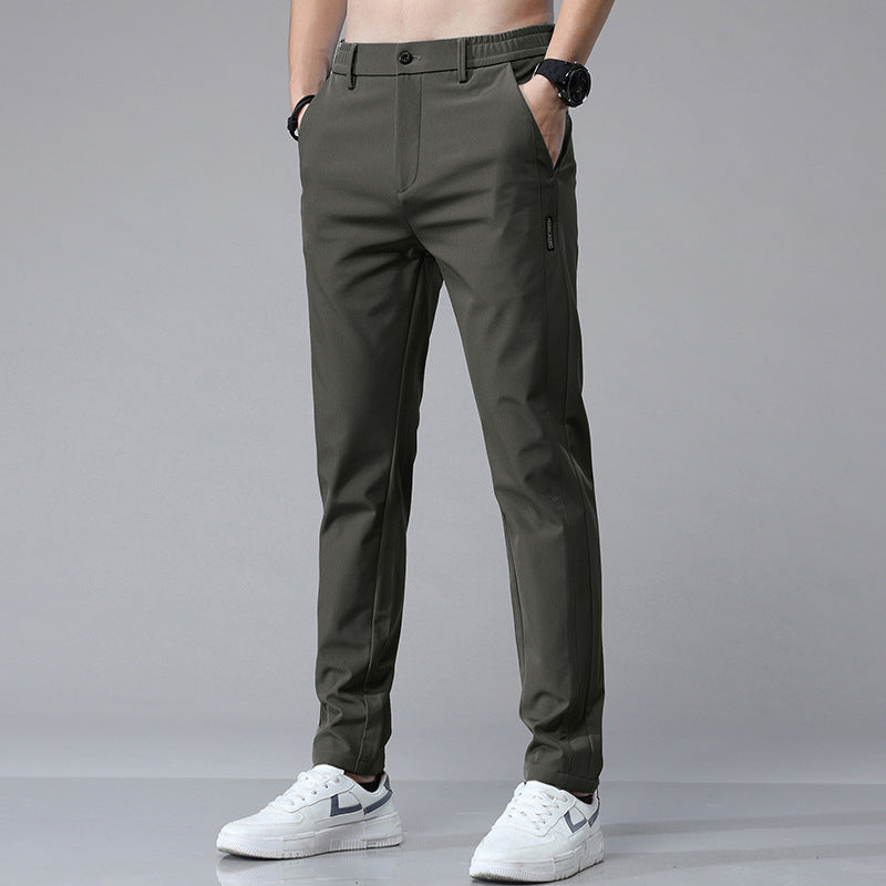 Herren Chino Hose Elastisch Mit Moderne Taschen